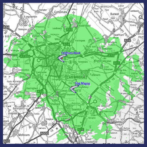Coverage map of the Cambridge 2 SSDAB Digital Radio multiplex where you can listen to Boomerang Radio.
