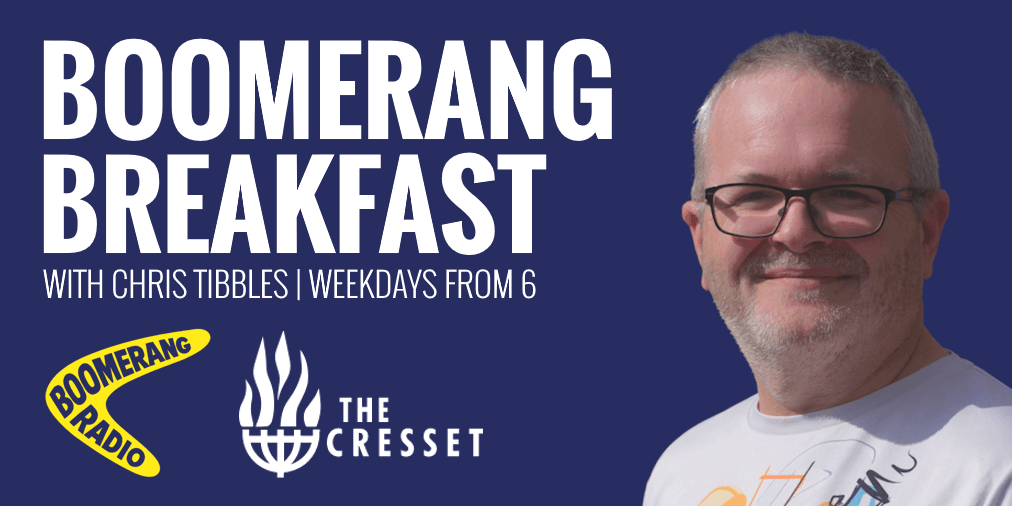 Waking Up Cambridgeshire. Listen to Boomerang Breakfast with Chris Tibbles, weekdays from 6am on Boomerang Radio.